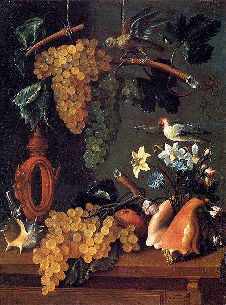 Juan de  Espinosa Flowers and Shells oil painting picture